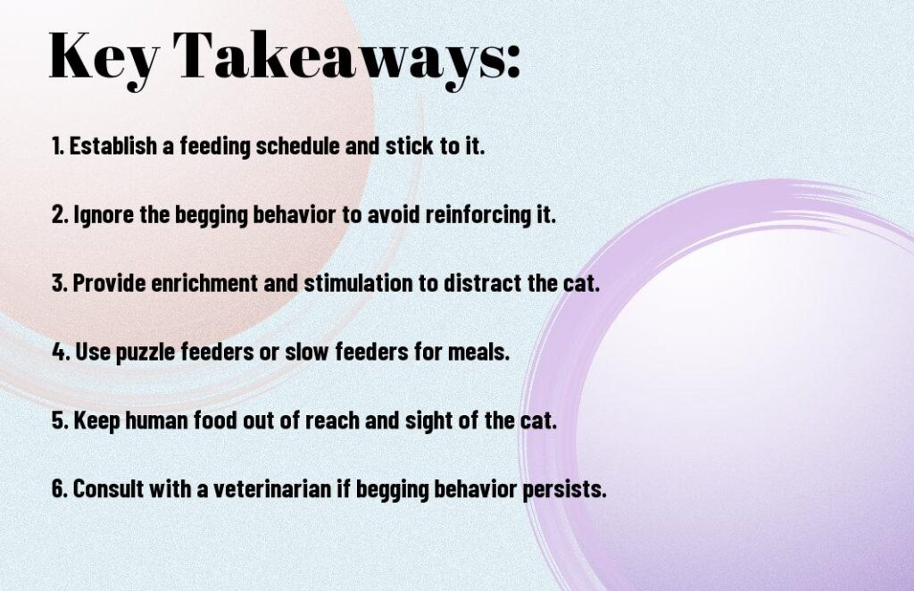 How To Stop Cats From Begging For Food