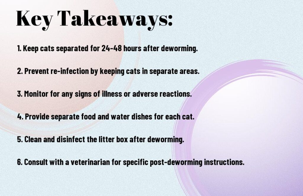 How Long To Keep Cats Separated After Deworming